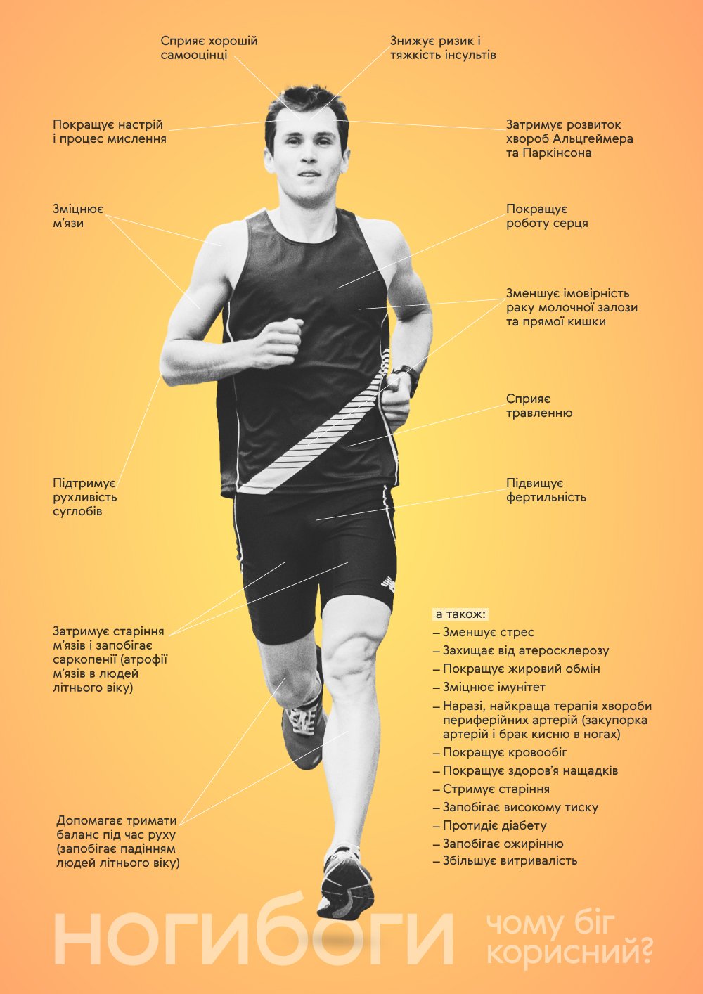 Як біг впливає на здоров’я: користь та наукові факти