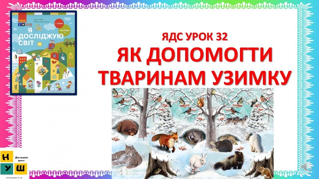 Як допомагати тваринам взимку? Поради для учнів 2 класу з української