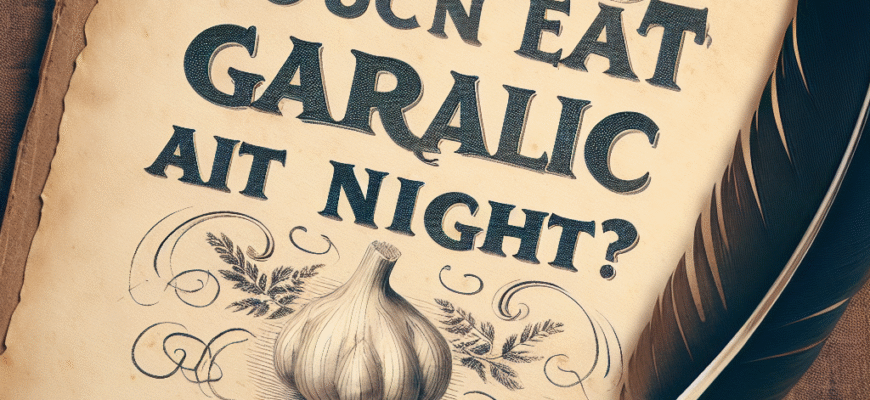 Чи можна їсти часник на ніч: користь та можливі ризики для здоров’я