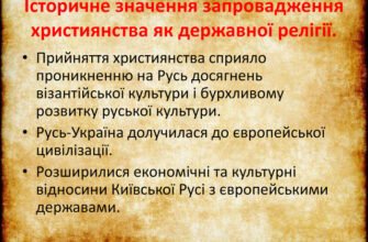 “Наслідки прийняття християнства для руських земель: ключові зміни”
