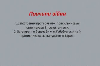 Тридцятирічна війна: причини та наслідки конфлікту в Європі
