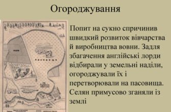 Політика огороджування: причини, суть, події та наслідки для суспільства