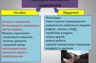 “Наслідки вживання наркотиків: небезпека для здоров’я та суспільства”
