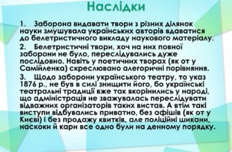 Наслідки Емського указу: Вплив на українську культуру та суспільство