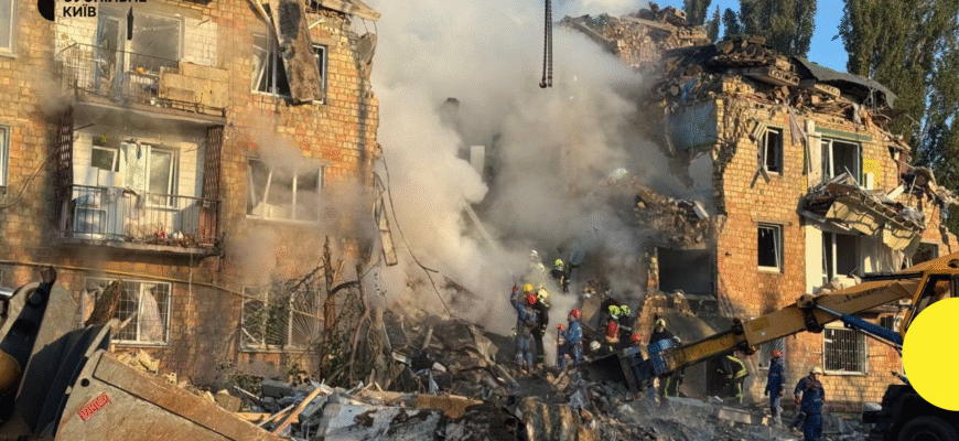 Наслідки обстрілу Києва сьогодні: руйнування, травми та допомога