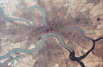 Аркуш мільйонної карти: Київ з позначеннями і мітками для досліджень