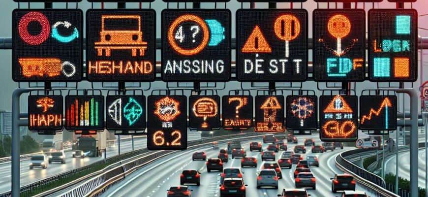 Дорожні знаки зі змінною інформацією: який зображено на фото?