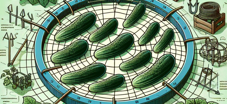 Ідеальна відстань для посадки огірків на сітку: поради та рекомендації