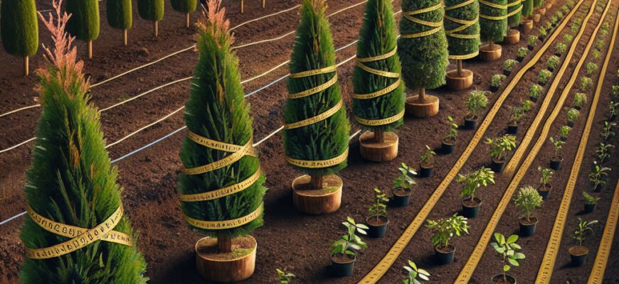 Ідеальна відстань для посадки туй: рекомендації для здорового росту