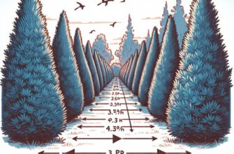 Ідеальна відстань для посадки ялівцю Блю Арроу в живоплоті