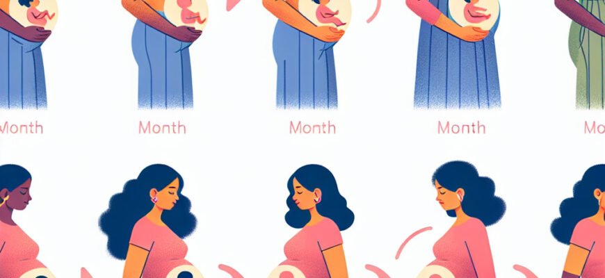 Коли починає рости живіт під час вагітності: місяць та ознаки змін