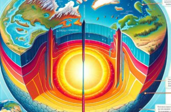 На якій глибині в літосфері розташована нижня межа географічної оболонки?