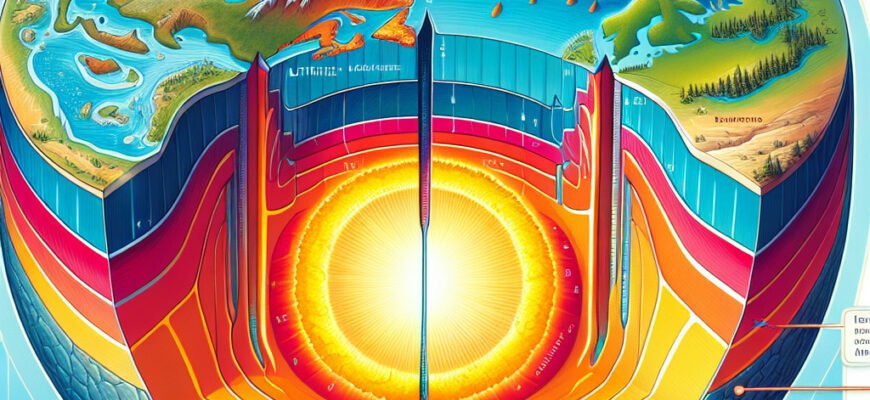 На якій глибині в літосфері розташована нижня межа географічної оболонки?