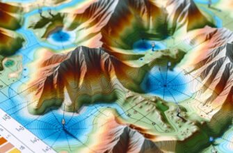 На якій карті використовують шкалу для глибин і висот місцевості?