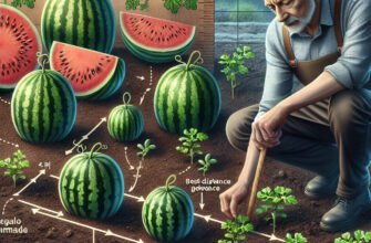 На якій відстані садити кавуни: оптимальна схема для городників
