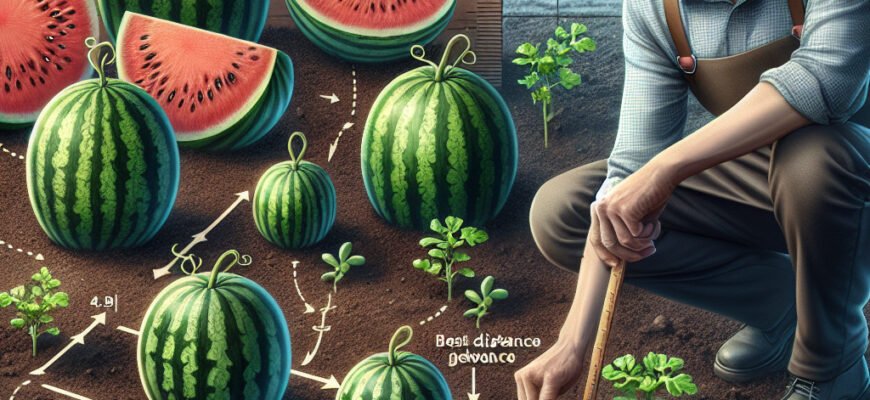 На якій відстані садити кавуни: оптимальна схема для городників