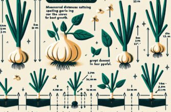 На якій відстані слід садити часник: поради для оптимального росту