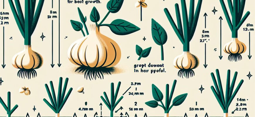 На якій відстані слід садити часник: поради для оптимального росту