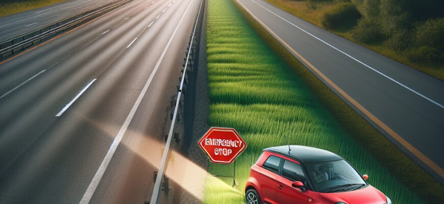 На якій відстані слід встановлювати знак аварійної зупинки?