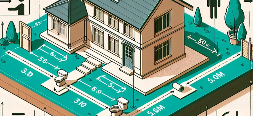 На якій відстані від межі дозволено будувати туалет: важливі норми