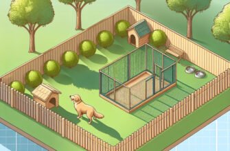 На якій відстані від межі потрібно зводити вольєр для собаки?