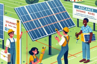 На якій відстані від межі встановлювати сонячні батареї: правила і поради