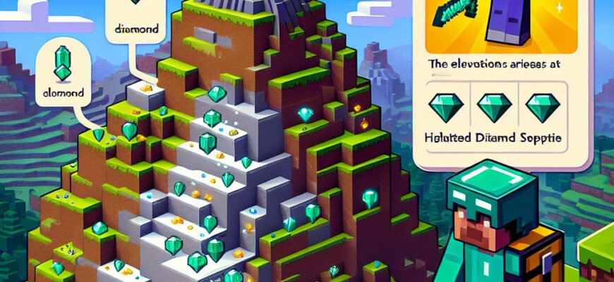 На якій висоті з’являються алмази в Minecraft та як їх знайти?