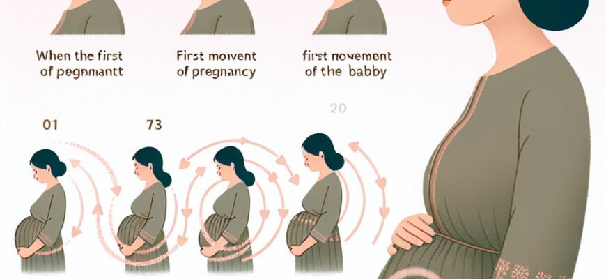 На якому терміні вагітності відчутні перші рухи вашої дитини