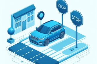 На якому з місць водієві синього авто можна зробити зупинку?