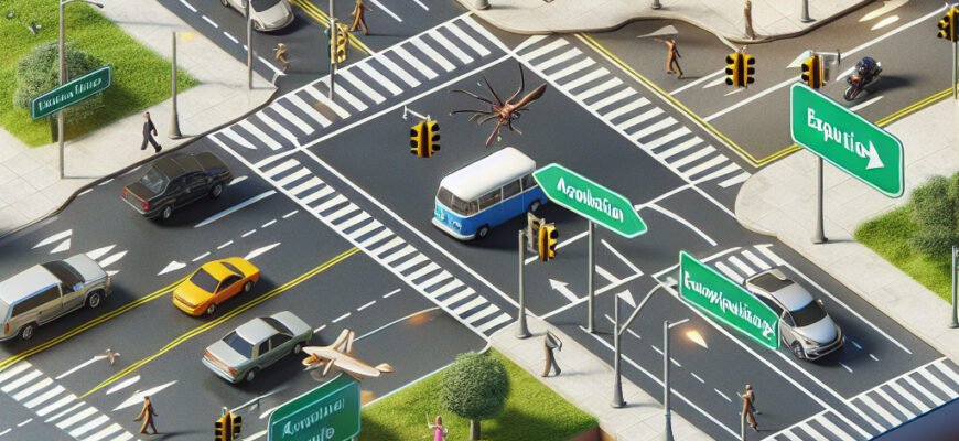 На якому з цих малюнків показано справжнє перехрестя? Пояснення.