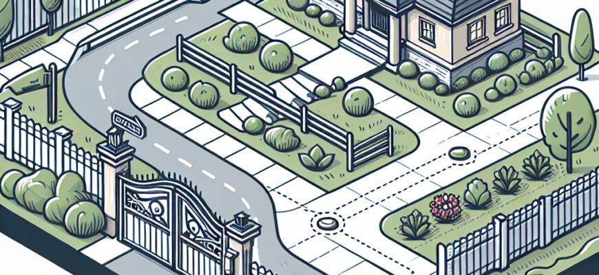 На якому зображенні показано в’їзд на прилеглу територію: огляд