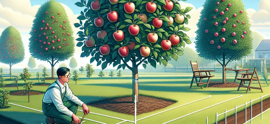 Оптимальна відстань для посадки яблунь: рекомендації та поради