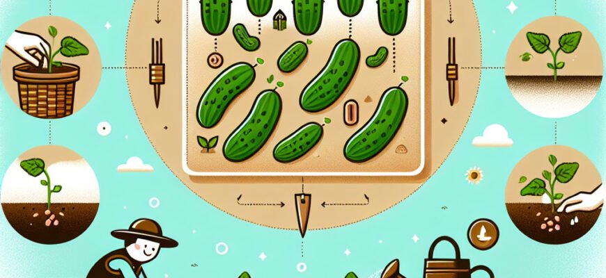 Оптимальна відстань для посіву огірків: поради для успішного врожаю Оптимальна відстань для посіву огірків: поради для успішного врожаю