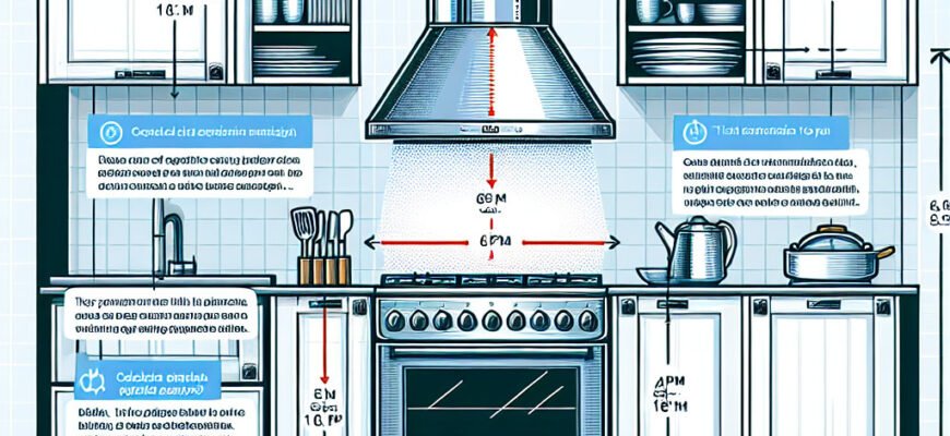 Оптимальна висота для встановлення кухонної витяжки: рекомендації та поради
