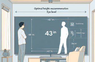 Оптимальна висота для встановлення телевізора 43 дюйма: рекомендації