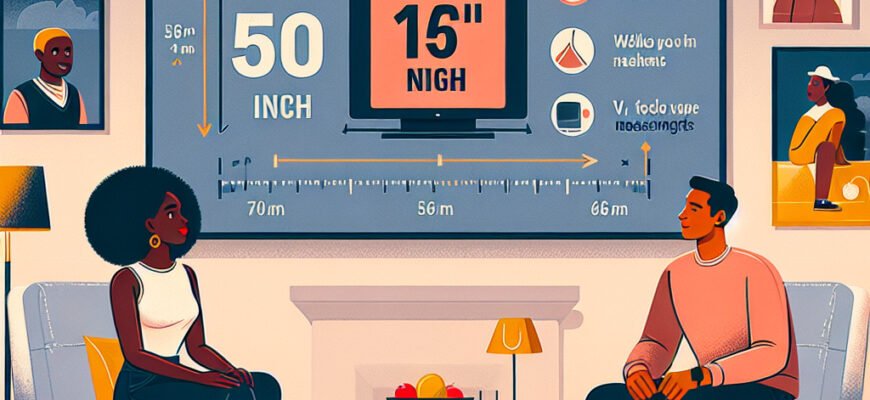 Оптимальна висота для встановлення телевізора 50 дюймів: корисні поради