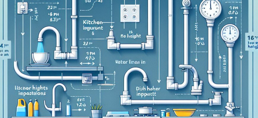 Оптимальна висота виводів для сантехніки на кухні: рекомендації та поради