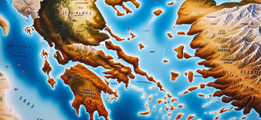 Півострів Балканський: Відкрийте Грецію на географічній мапі Півострів Балканський: Відкрийте Грецію на географічній мапі