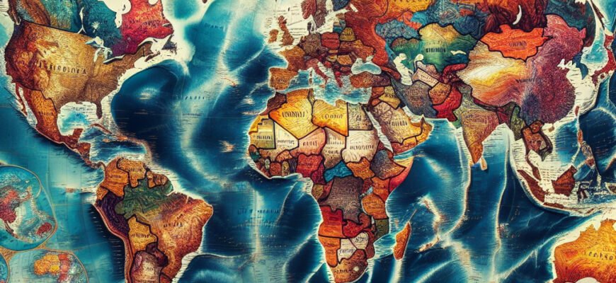 Політична карта світу: географічне зображення кордонів і держав світу