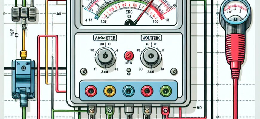 Як правильно підключити амперметр та вольтметр: знайди правильний рисунок