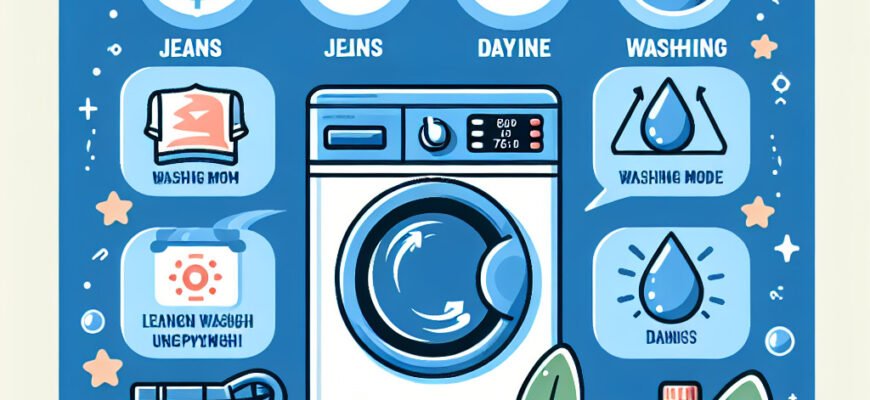 Як правильно вибрати режим прання джинсів для тривалої служби яких спосіб оптимальний