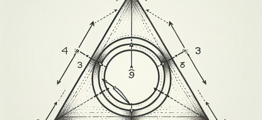 Як знайти малюнок з колом, вписаним у трикутник: простий посібник