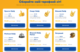 Огляд актуальних тарифних планів Vodafone Україна: оберіть найкращий для себе
