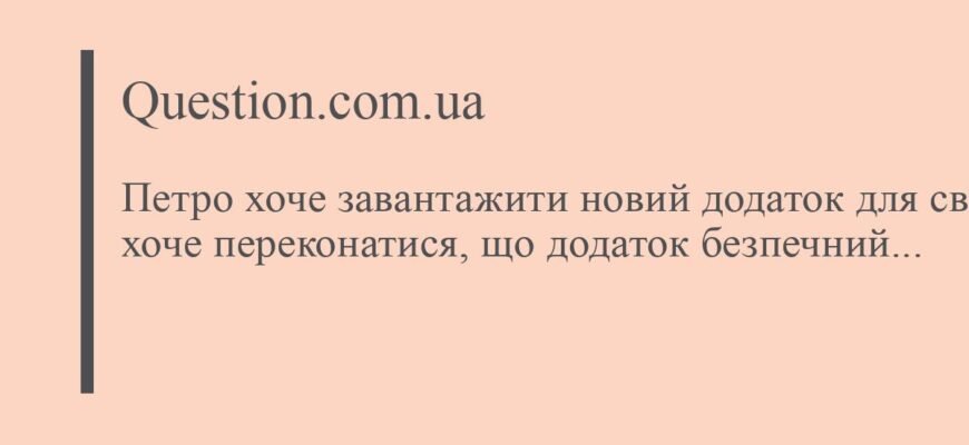 Завантаження нового додатку: Петро обирає найкращі рішення для себе
