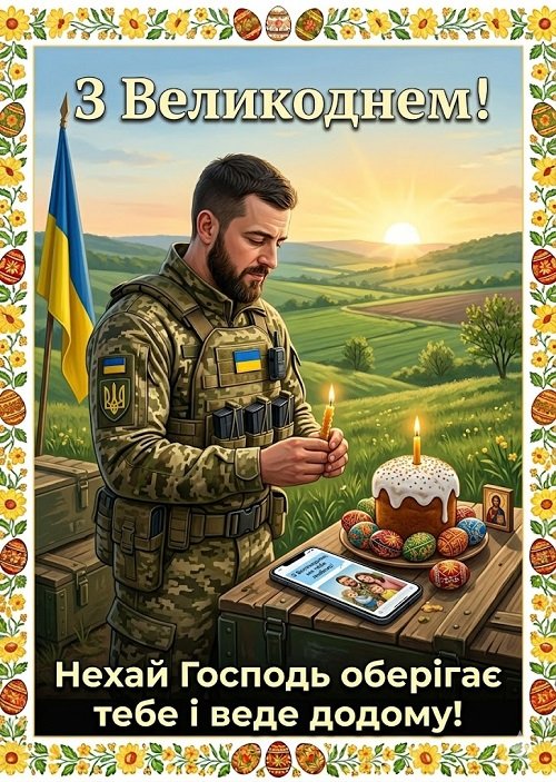 Нові листівки та картинки з Великоднем 2026 Нові листівки та картинки з Великоднем 2026