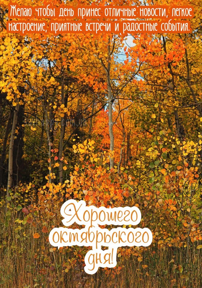 Гарного дня жовтня