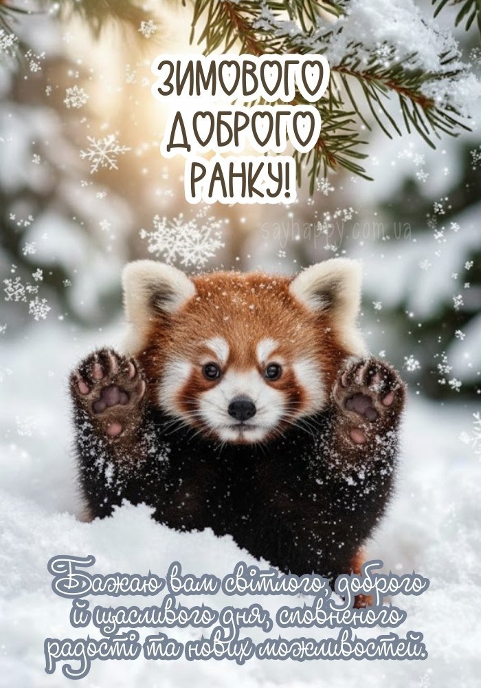 Зимовий добрий ранок