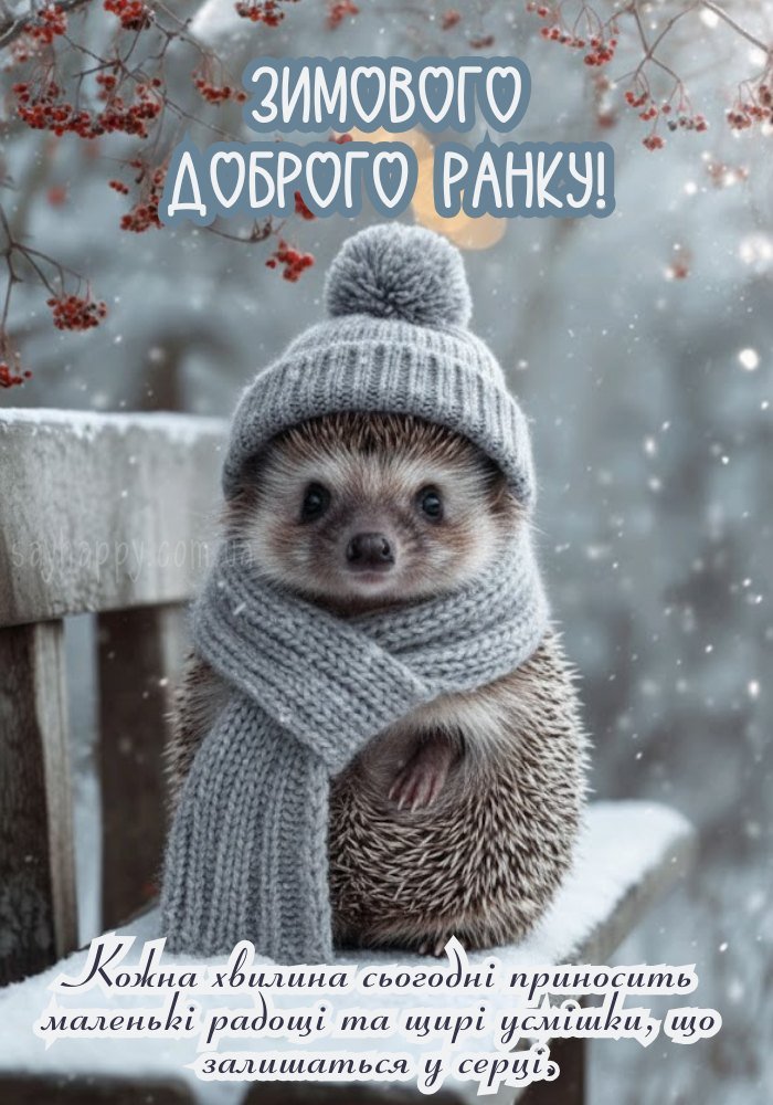 Прекрасного зимового ранку!