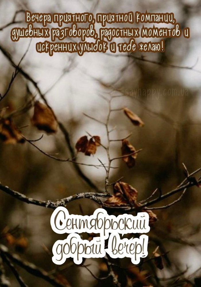 Чарівність вересневого вечора
