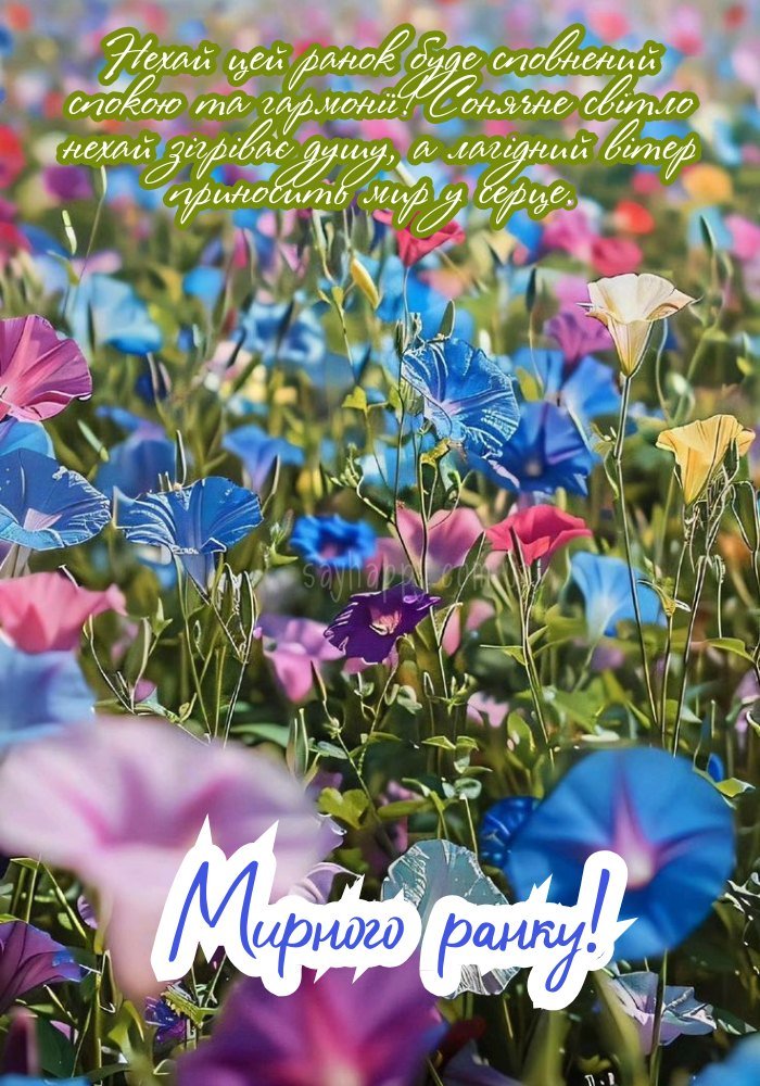 Зображення мирного ранку з відчуттям внутрішньої тиші 